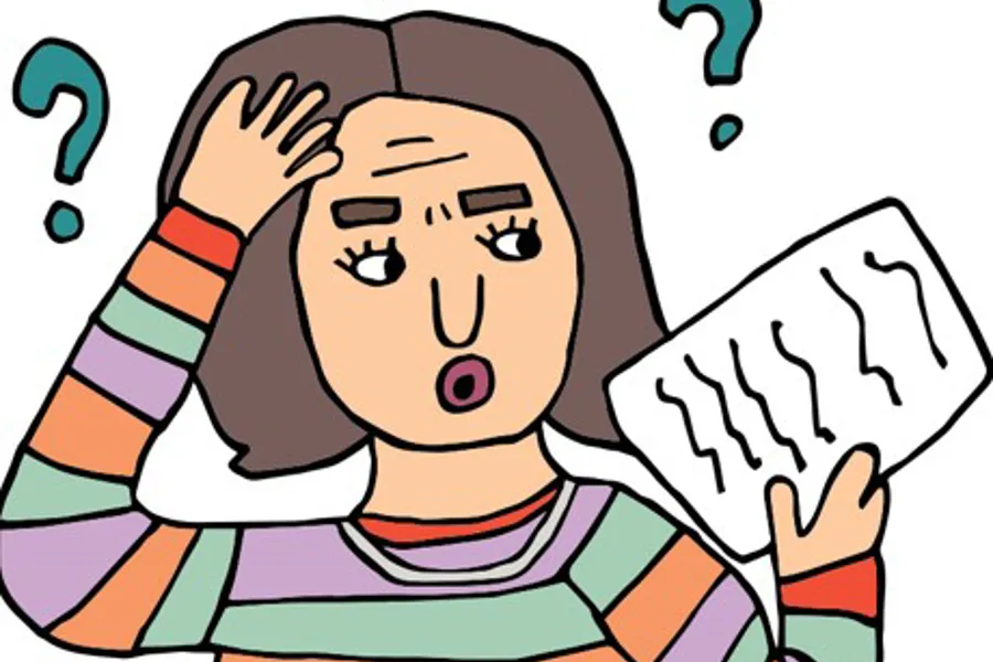 En person med hånden opp