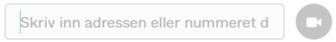 Skjermbilde som viser hvor en skriver inn adressen eller nummeret i Helsenorge